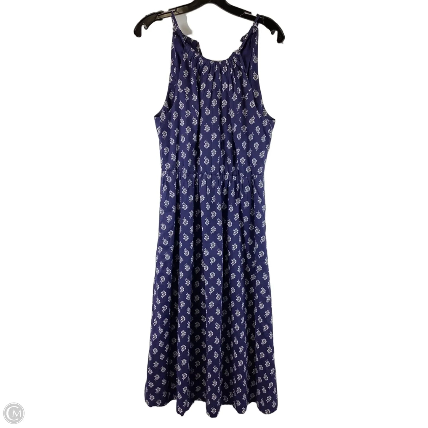 Dress Casual Midi By J. Crew In Blue & White, Size: 6