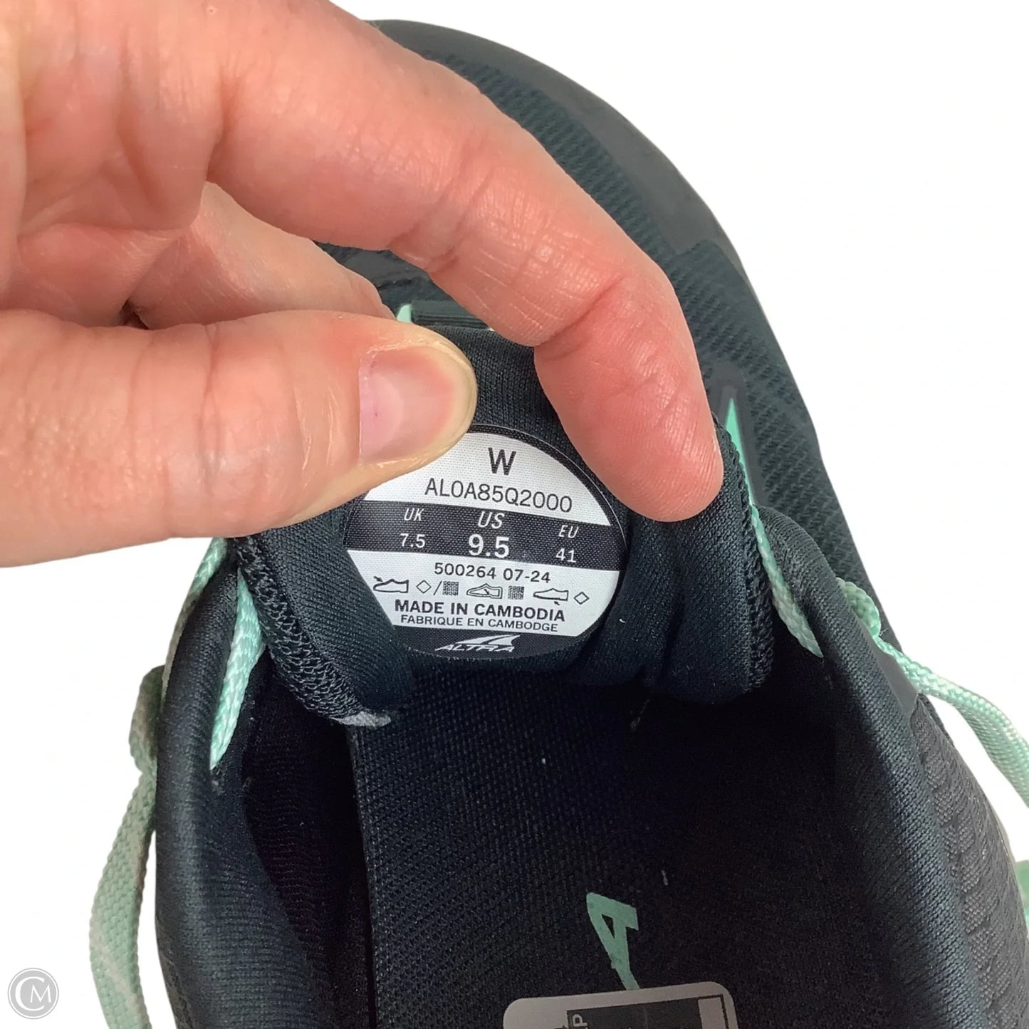 Shoes Athletic By Cmb In Black & Blue, Size: 9.5