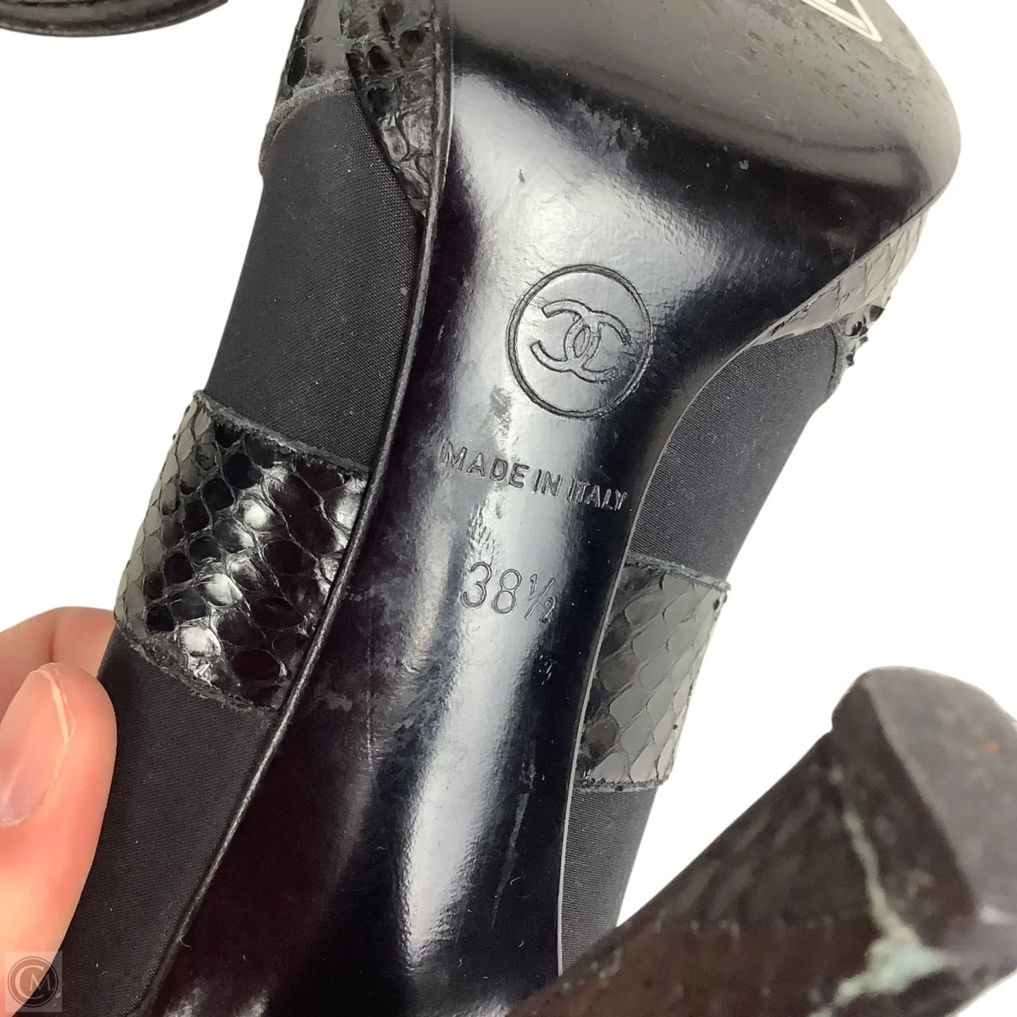 Shoes Luxury Designer By Chanel In Black, Size: 38.5