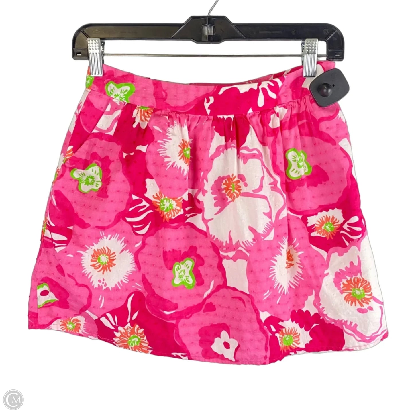Skirt Designer By Lilly Pulitzer In Green & Pink, Size: 0