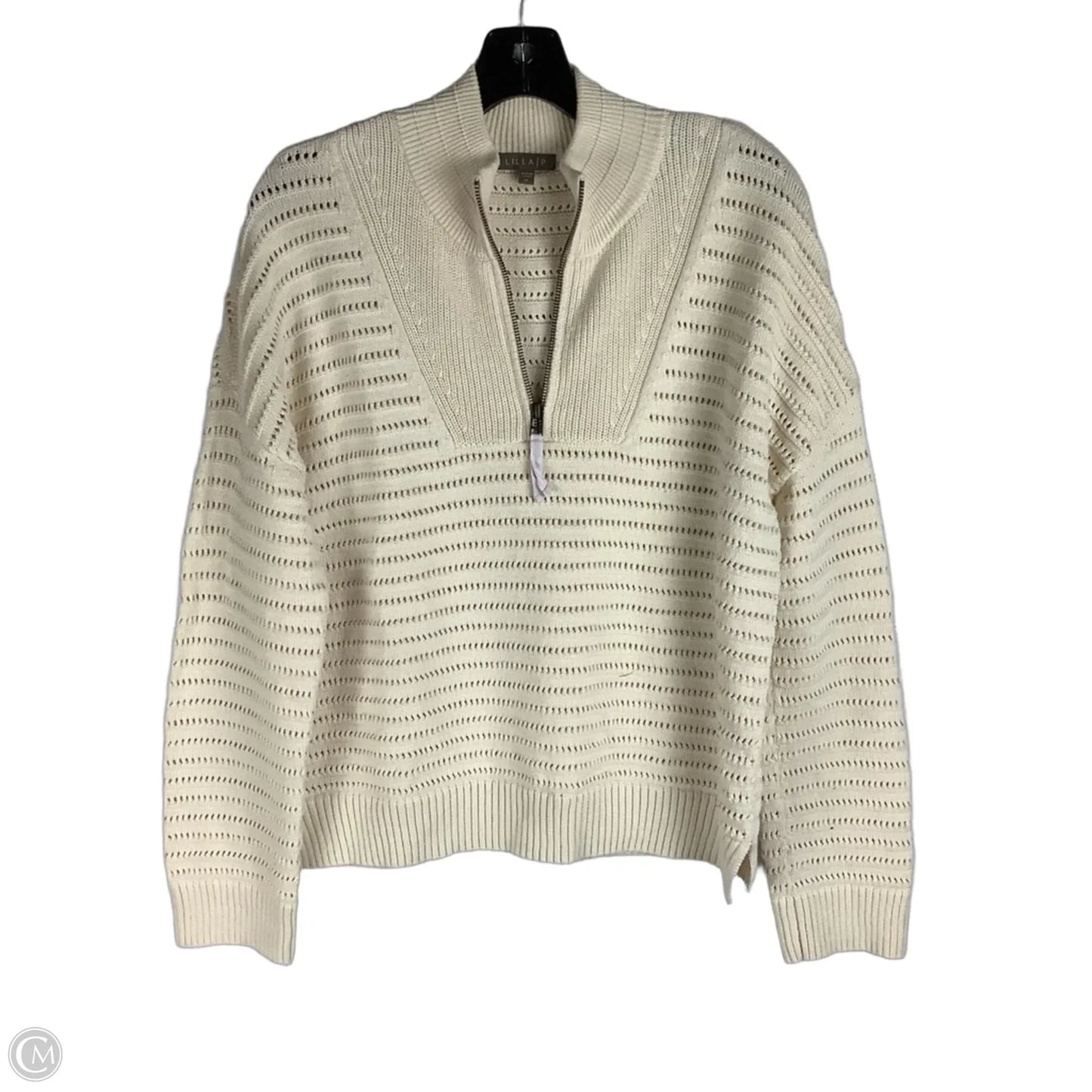 Sweater By Lilla P In Cream, Size: M