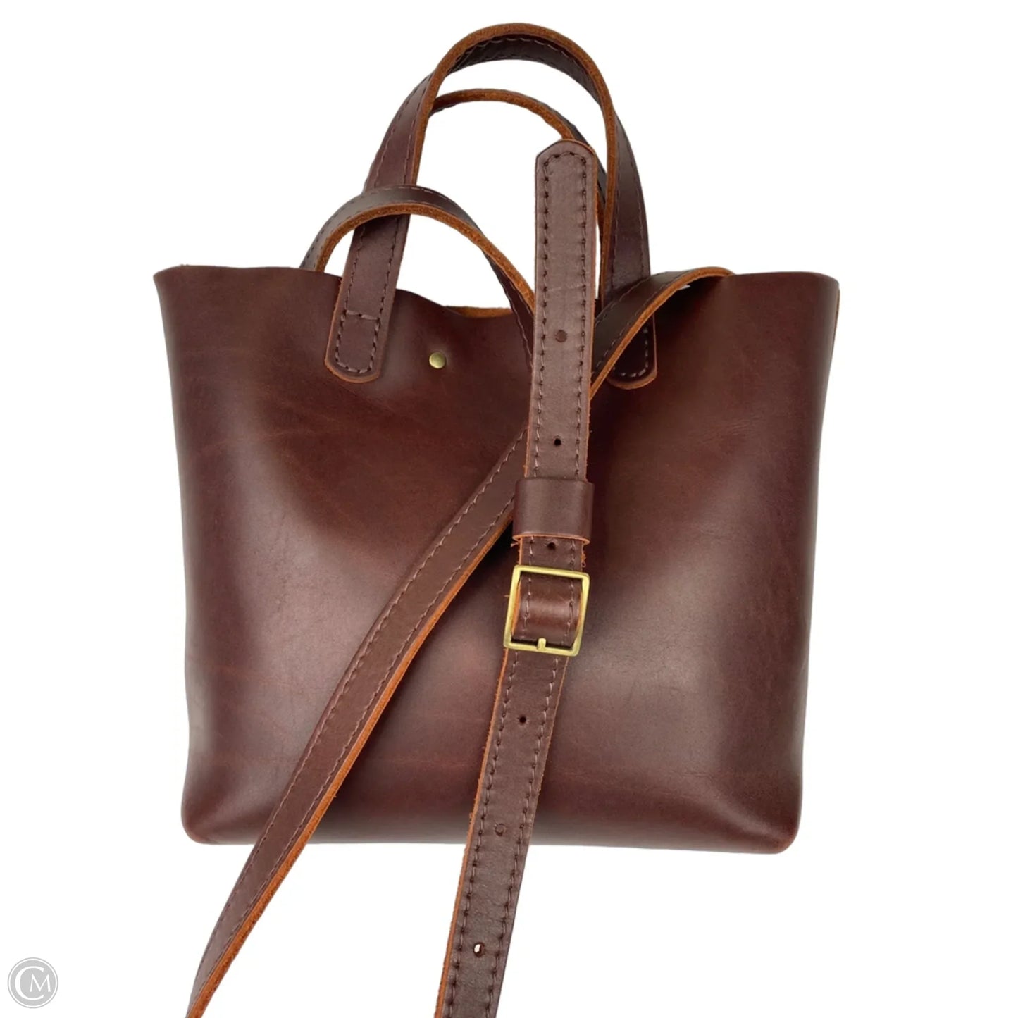 Handbag Leather By Portland Leather, Size: Medium