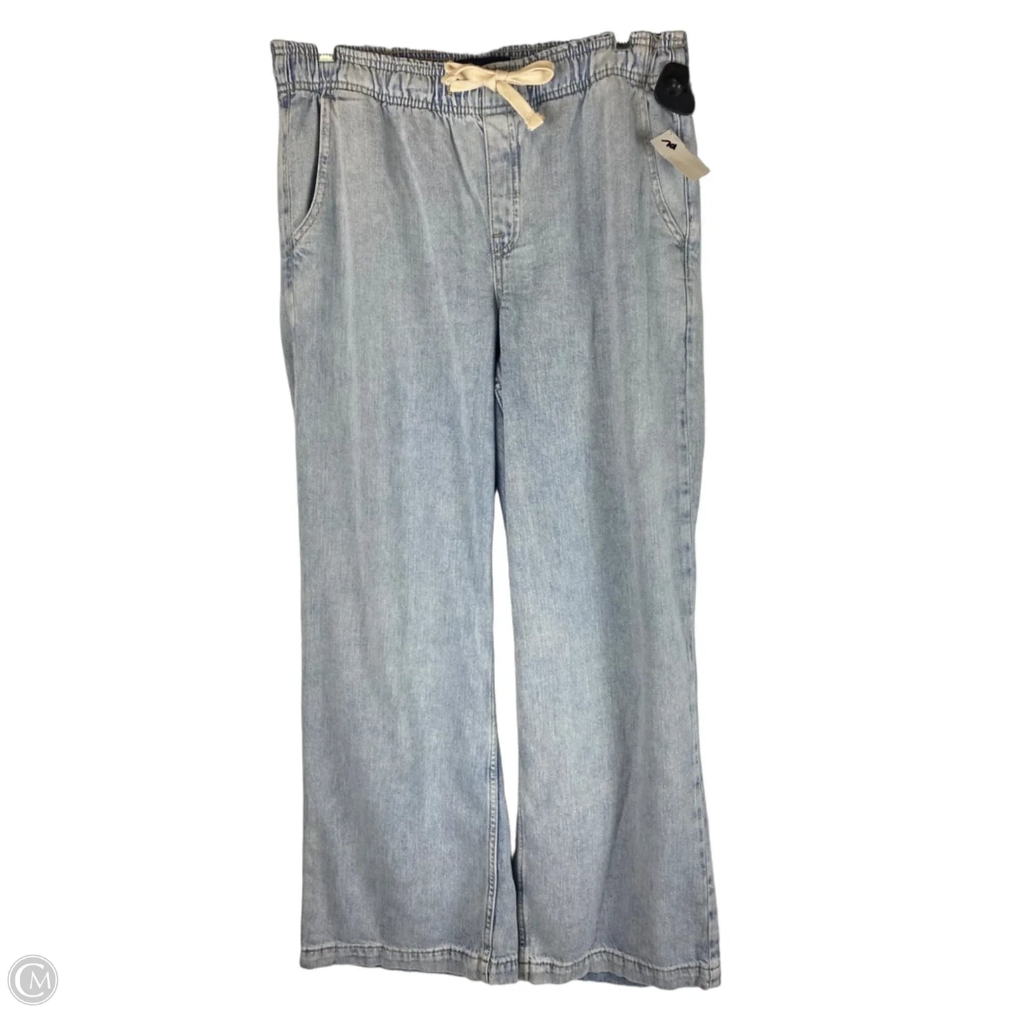 Jeans Wide Leg By Gap In Blue Denim, Size: M