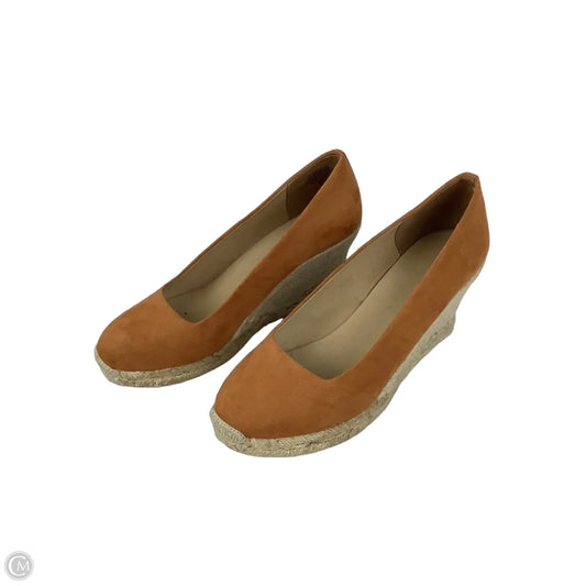 Shoes Heels Wedge By J. Crew In Orange, Size: 8