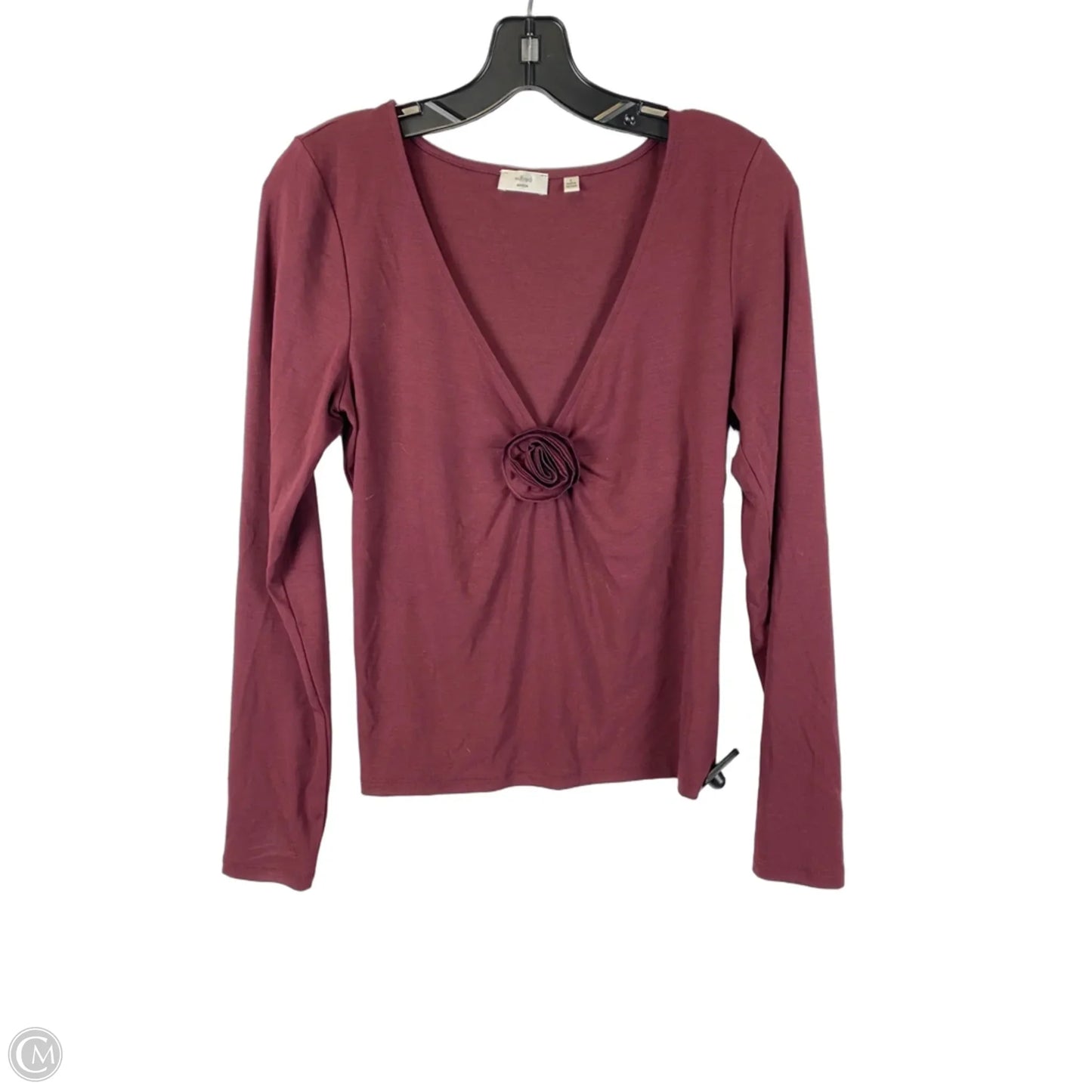 Top Long Sleeve By Wilfred In Purple, Size: L