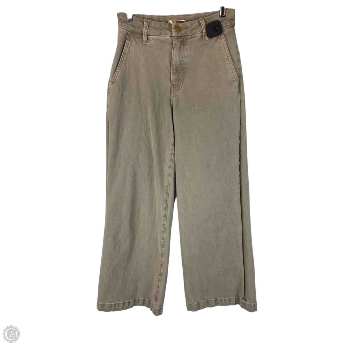 Jeans Wide Leg By Kut In Beige, Size: 0p