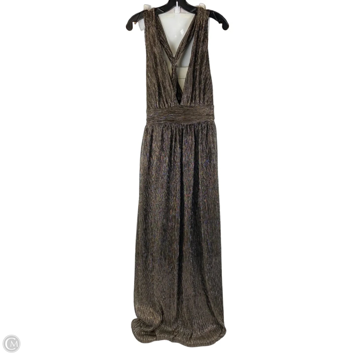 Dress Party Long By Lulus In Gold, Size: Xl