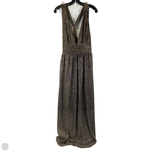 Dress Party Long By Lulus In Gold, Size: Xl