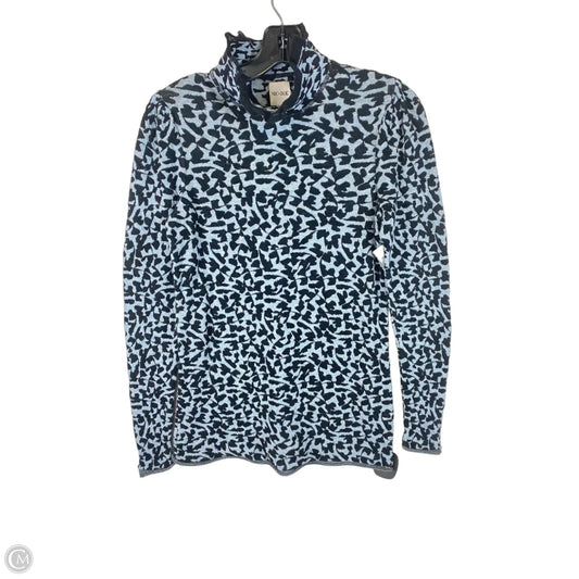 Top Long Sleeve By Nic + Zoe In Black & Blue, Size: Sp