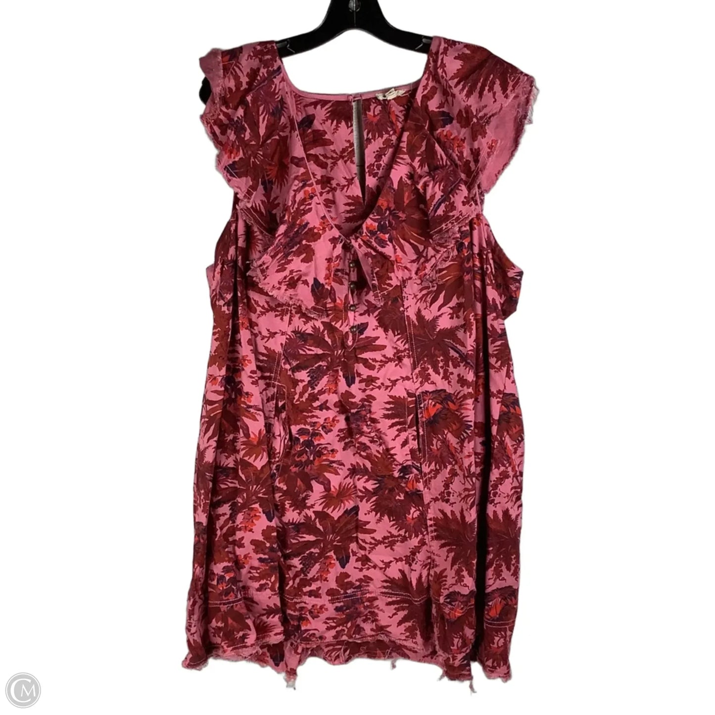 Dress Casual Short By Pilcro In Pink & Red, Size: Xl