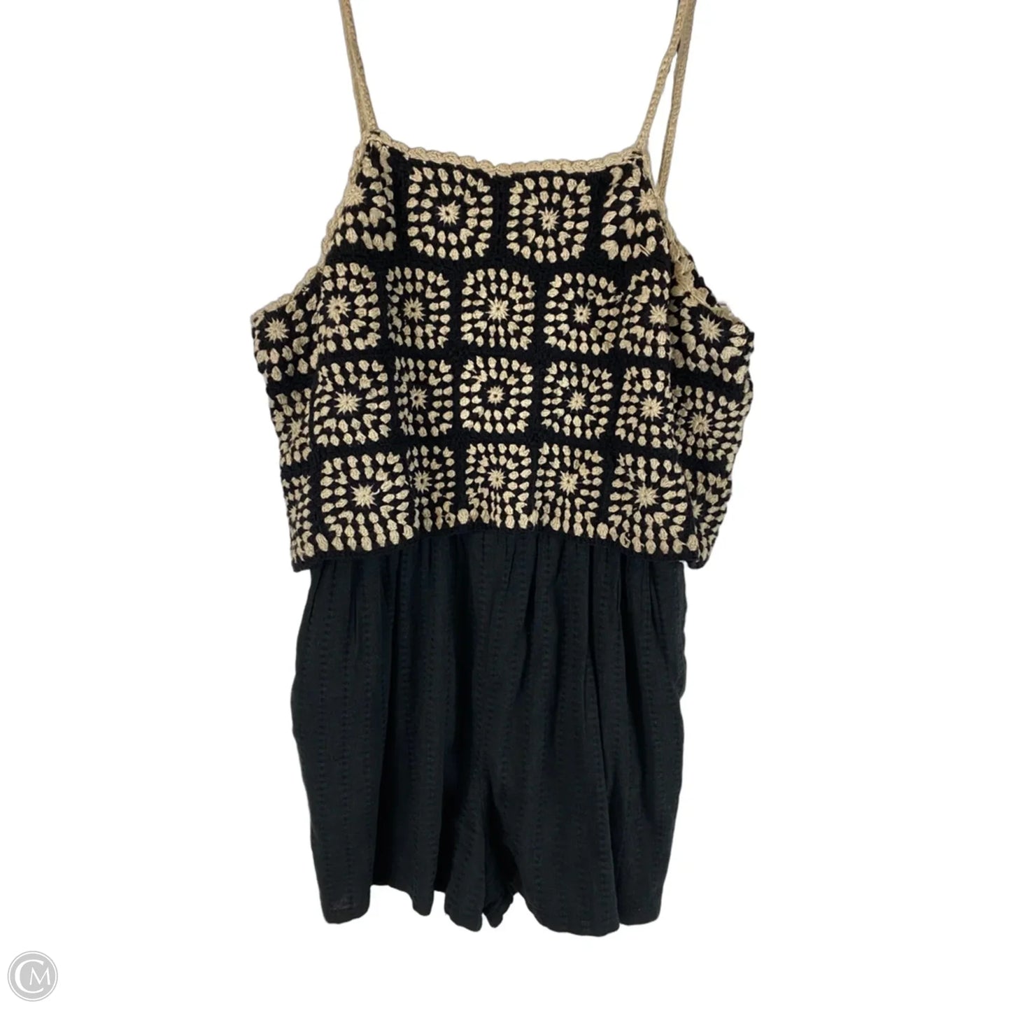 Romper By Lucky Brand In Black & Cream, Size: S