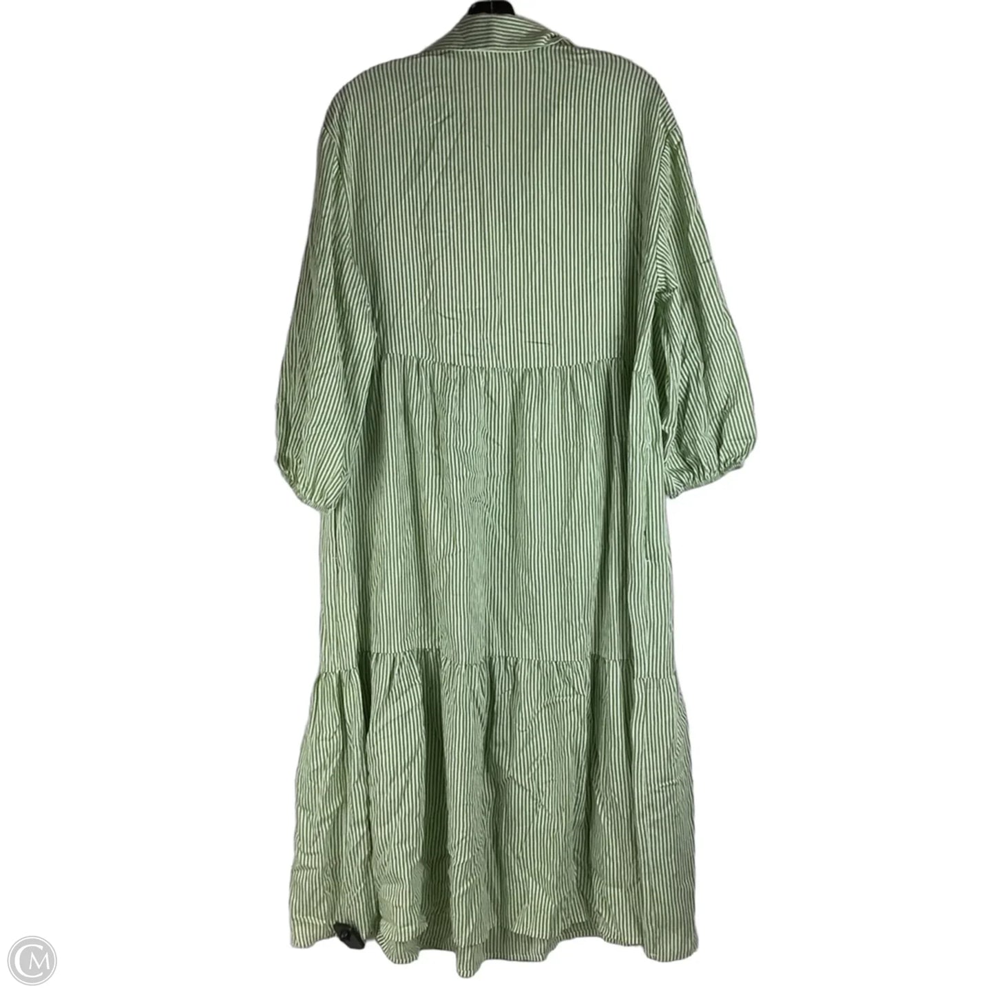 Dress Casual Midi By Banana Republic In Striped Pattern, Size: M
