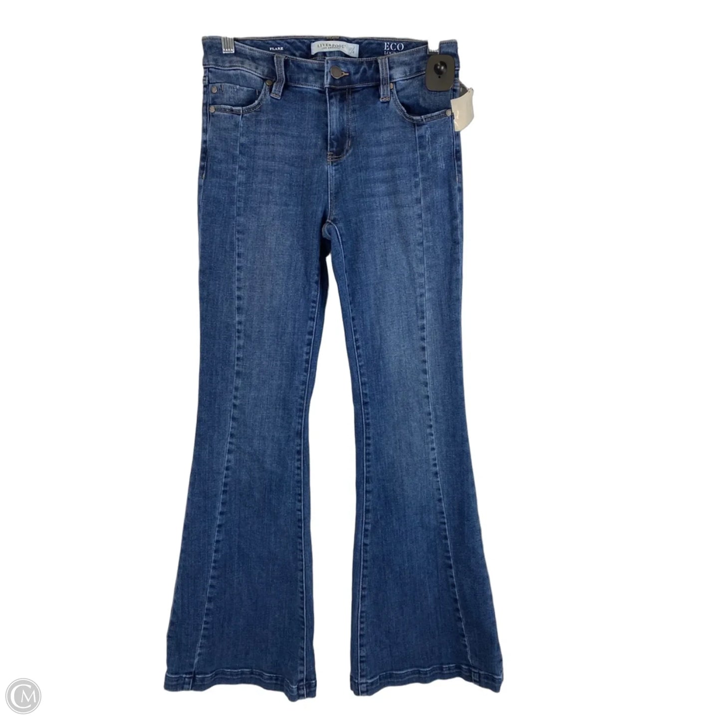 Jeans Boot Cut By Liverpool In Blue Denim, Size: 4