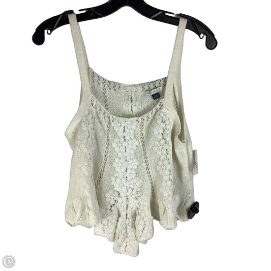 Top Sleeveless By American Eagle In Cream, Size: S