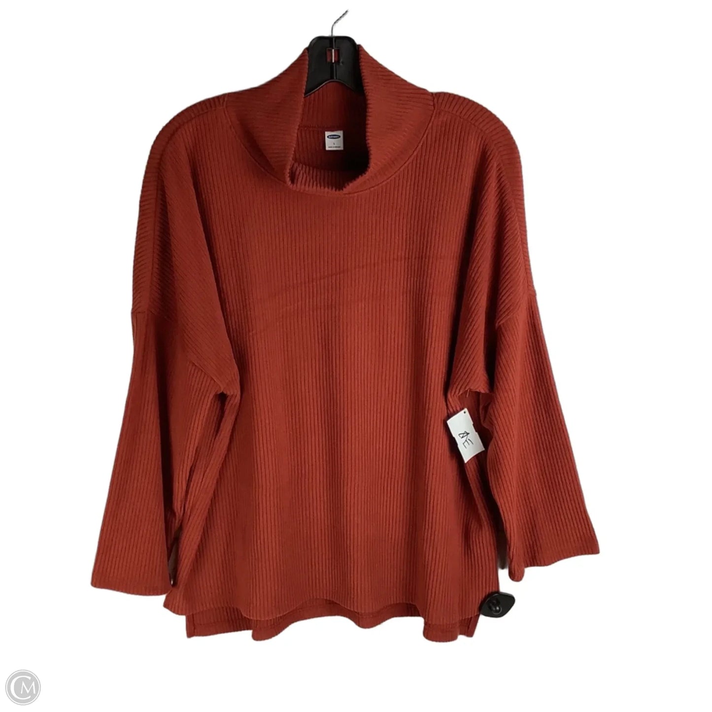 Top Long Sleeve By Old Navy In Orange, Size: L