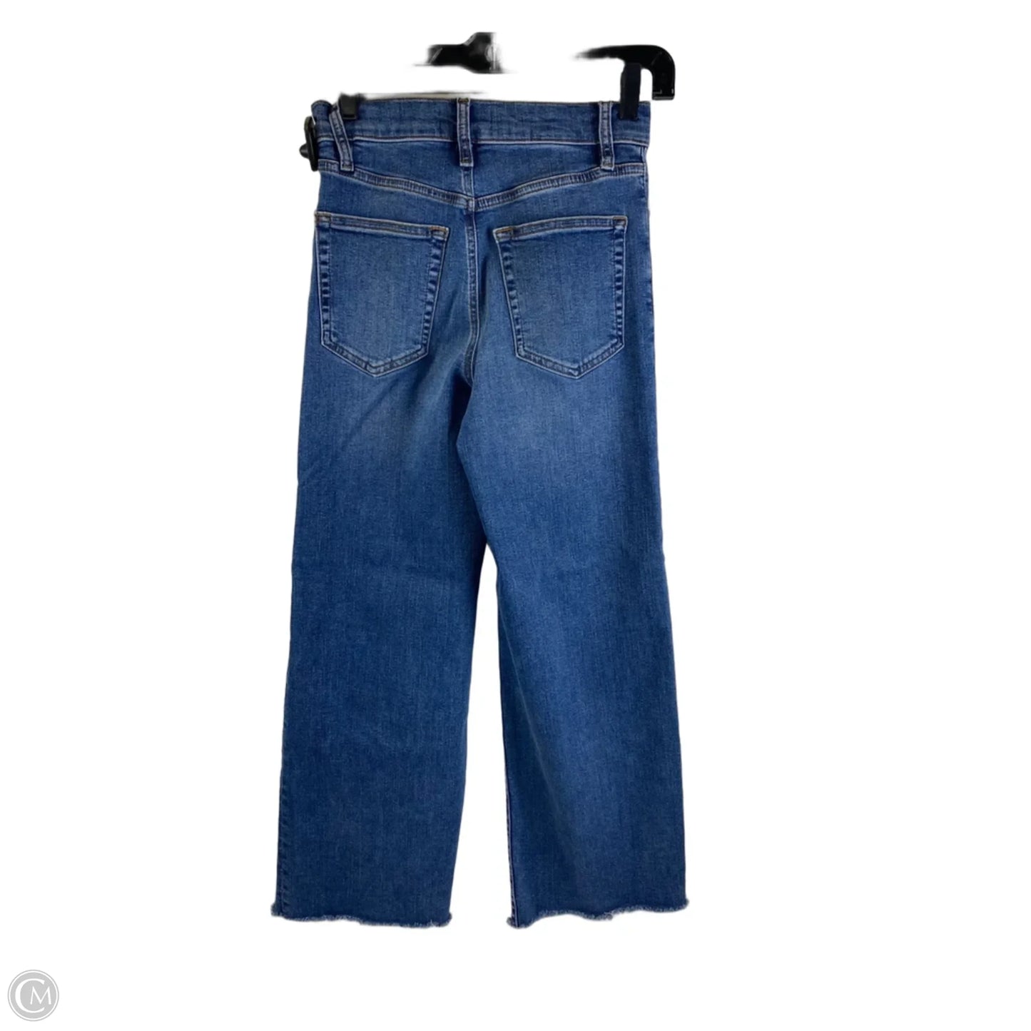 Jeans Cropped By Frame In Blue Denim, Size: 2