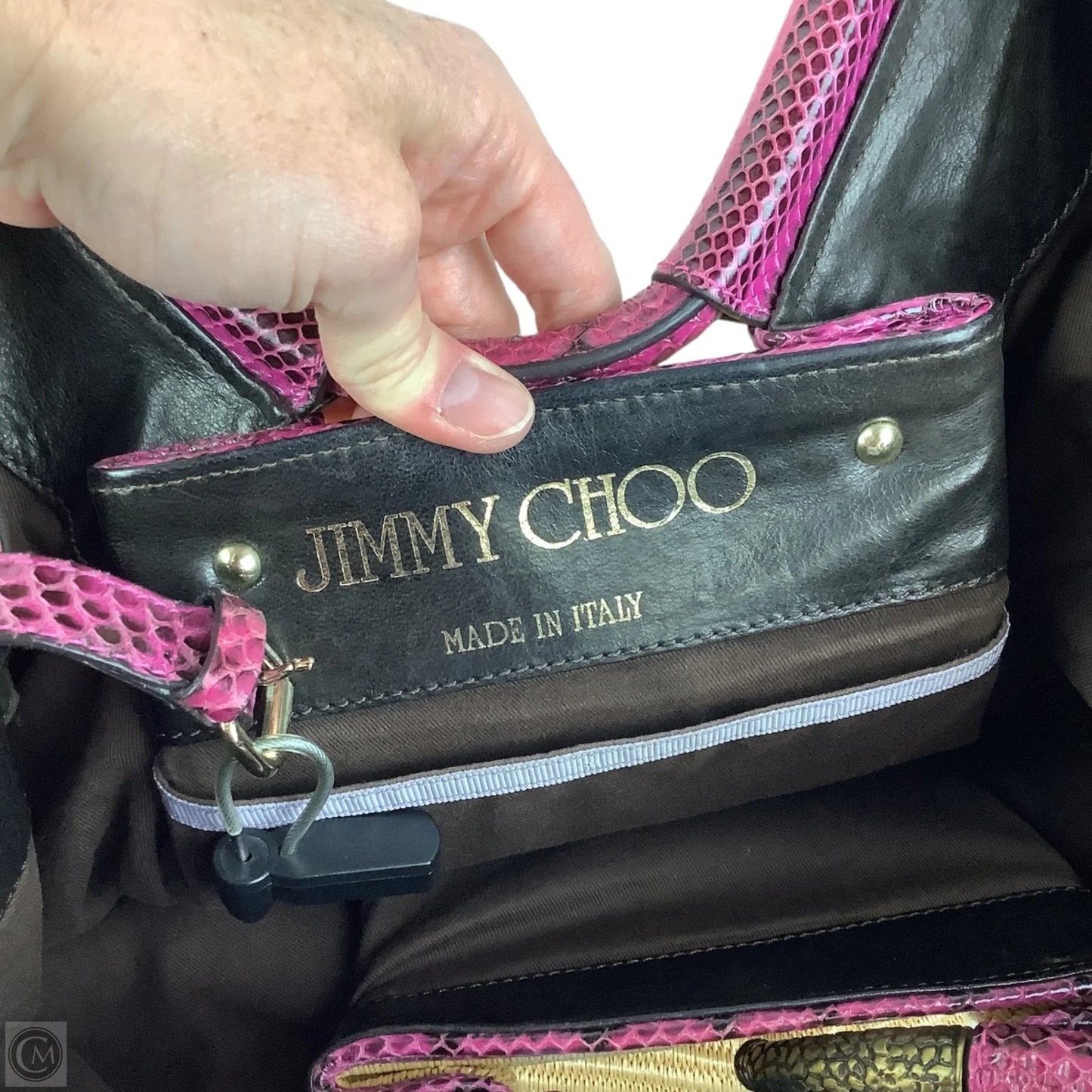 Handbag Luxury Designer By Jimmy Choo, Size: Large