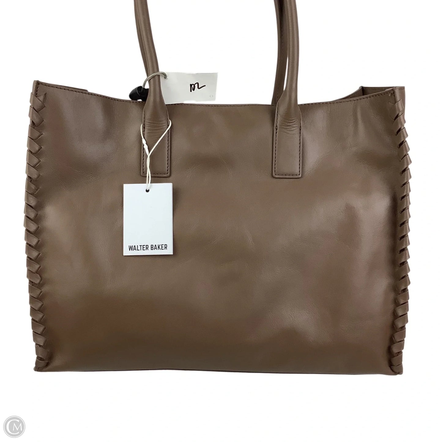 Handbag Leather By Walter Baker, Size: Large