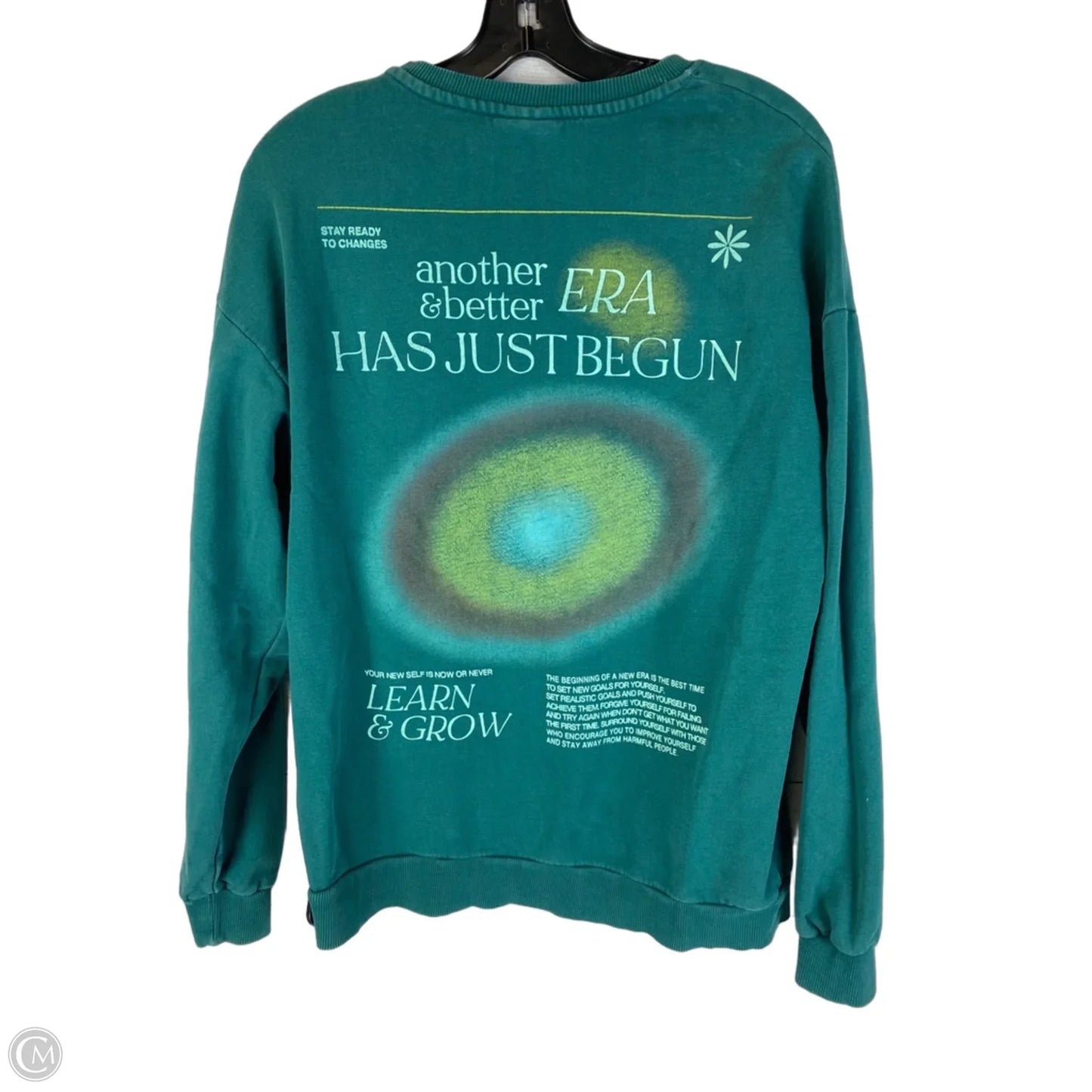Sweatshirt Crewneck By Pull&bear In Green, Size: Xs