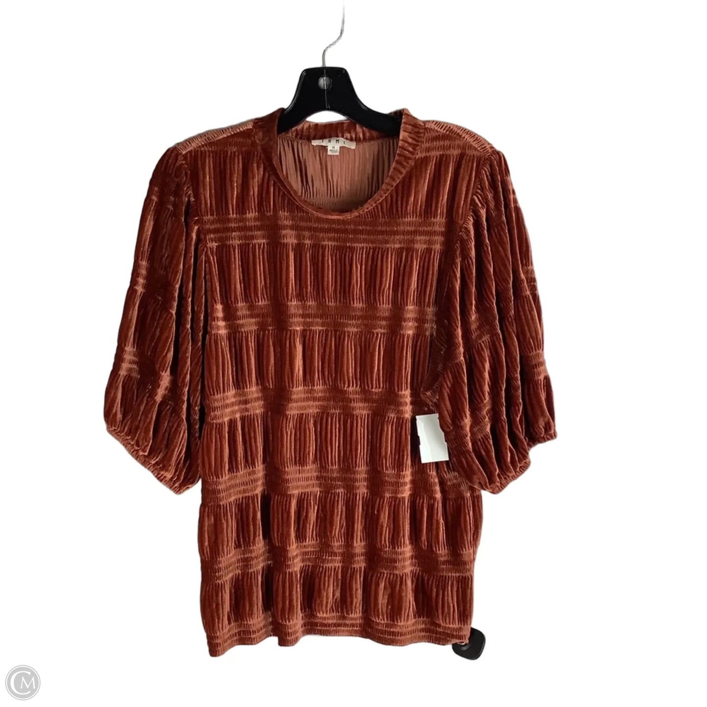 Top Short Sleeve By Thml In Orange, Size: M