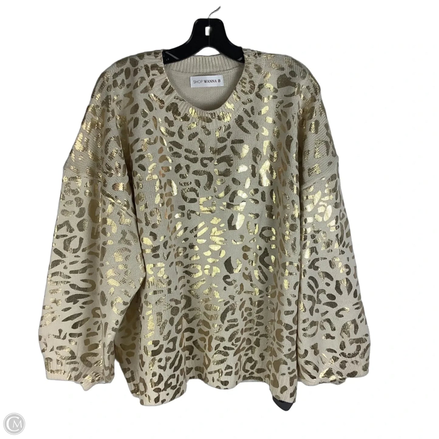 Sweater By Clothes Mentor In Leopard Print, Size: L