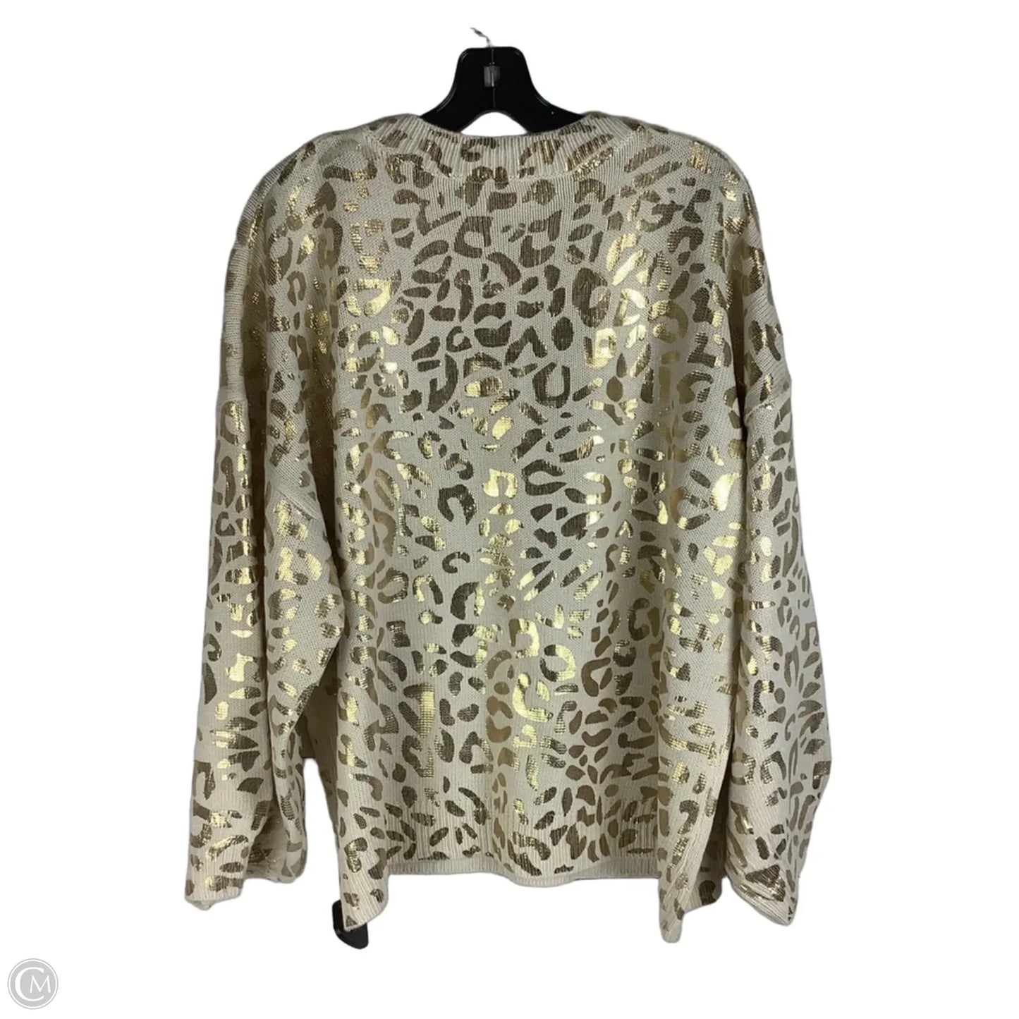 Sweater By Clothes Mentor In Leopard Print, Size: L