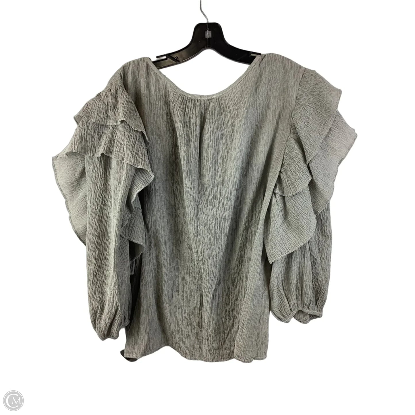 Top Long Sleeve By See And Be Seen In Grey, Size: L