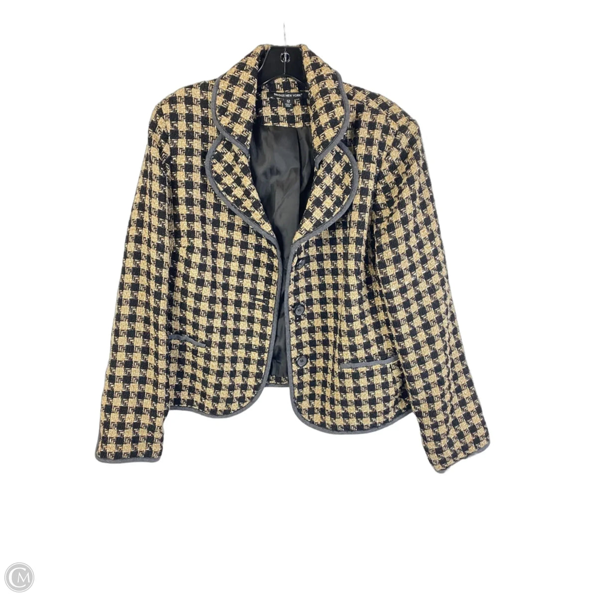 Blazer By Briggs In Black & Tan, Size: 12