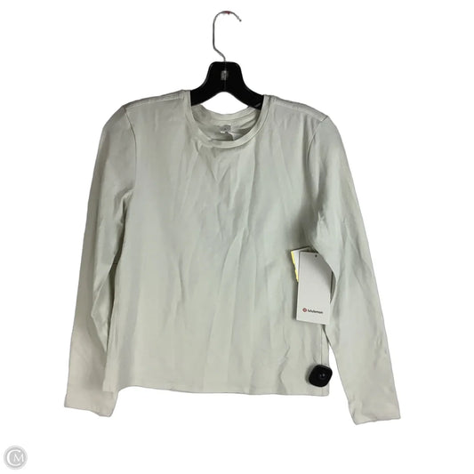 Athletic Top Long Sleeve Crewneck By Lululemon In Cream, Size: Xs