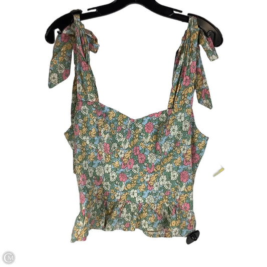 Top Sleeveless By Entro In Floral Print, Size: M