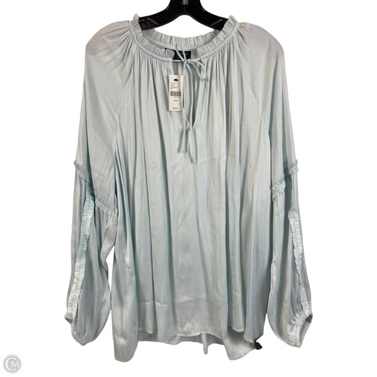 Top Long Sleeve By Lane Bryant In Blue, Size: 3x