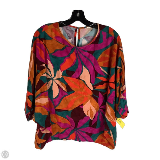 Top 3/4 Sleeve By Jodifl In Multi-colored, Size: S