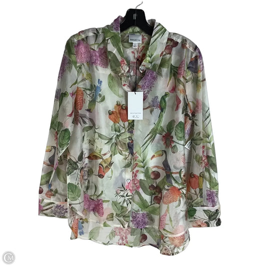 Top Long Sleeve By Bailey 44 In Multi-colored, Size: L