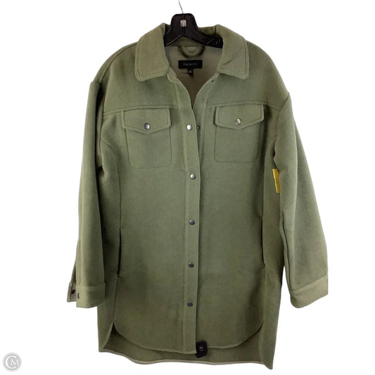 Coat Wool By Talbots In Green, Size: S