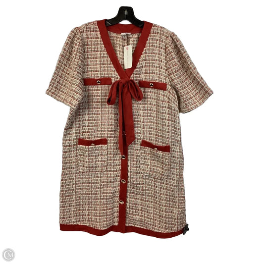 Dress Work By Voy In Cream & Red, Size: L