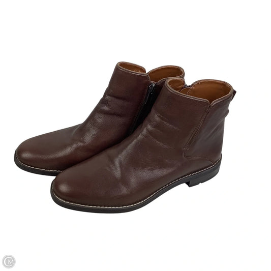 Boots Leather By Franco Sarto In Brown, Size: 10