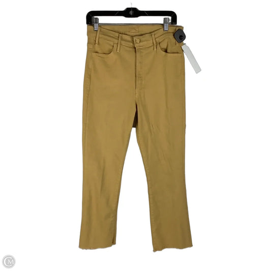 Jeans Designer By Mother In Yellow Denim, Size: 31