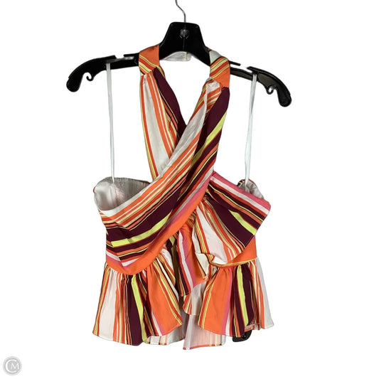 Top Sleeveless By Mare Mare In Striped Pattern, Size: L