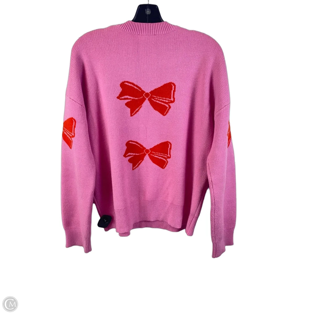Sweater By Thml In Pink & Red, Size: L