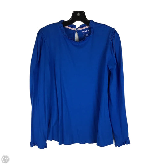 Top Long Sleeve By Boden In Blue, Size: 14