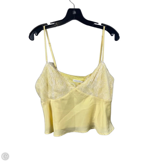 Top Sleeveless By Altard State In White & Yellow, Size: Xl