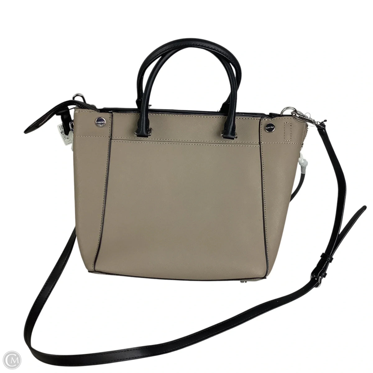 Handbag Leather By Calvin Klein, Size: Medium