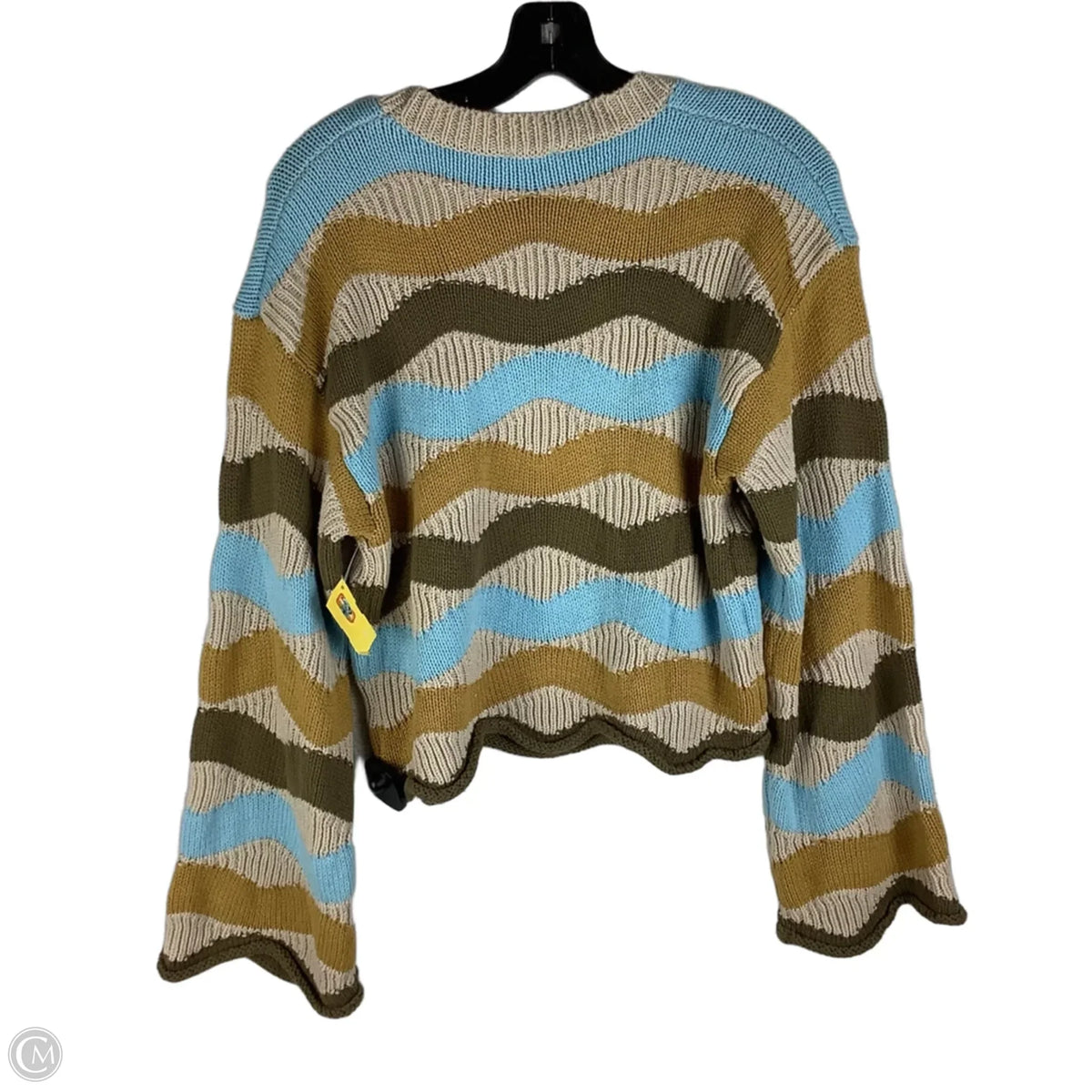 Sweater By So Me In Blue & Tan, Size: S