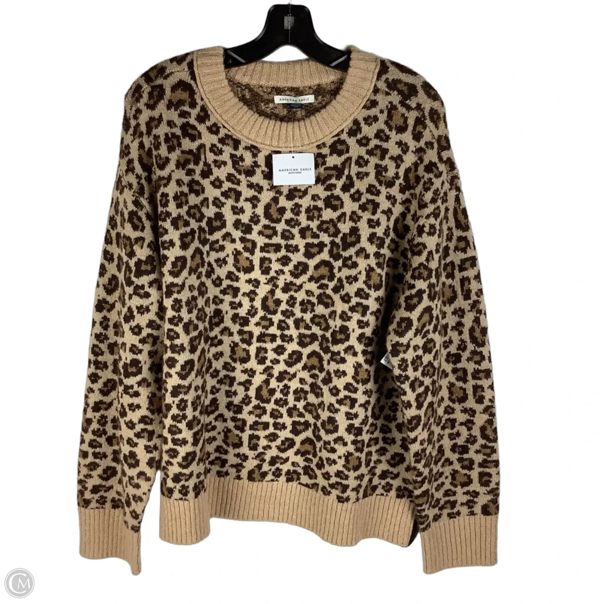 Sweater By American Eagle In Leopard Print, Size: M