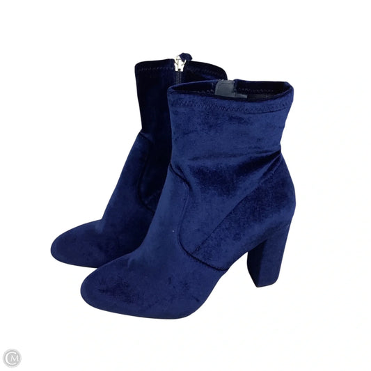 Boots Ankle Heels By Steve Madden In Blue, Size: 10