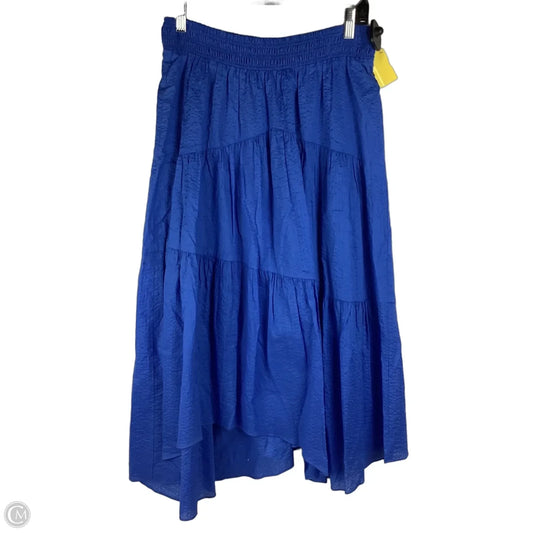 Skirt Midi By Frame In Blue, Size: M