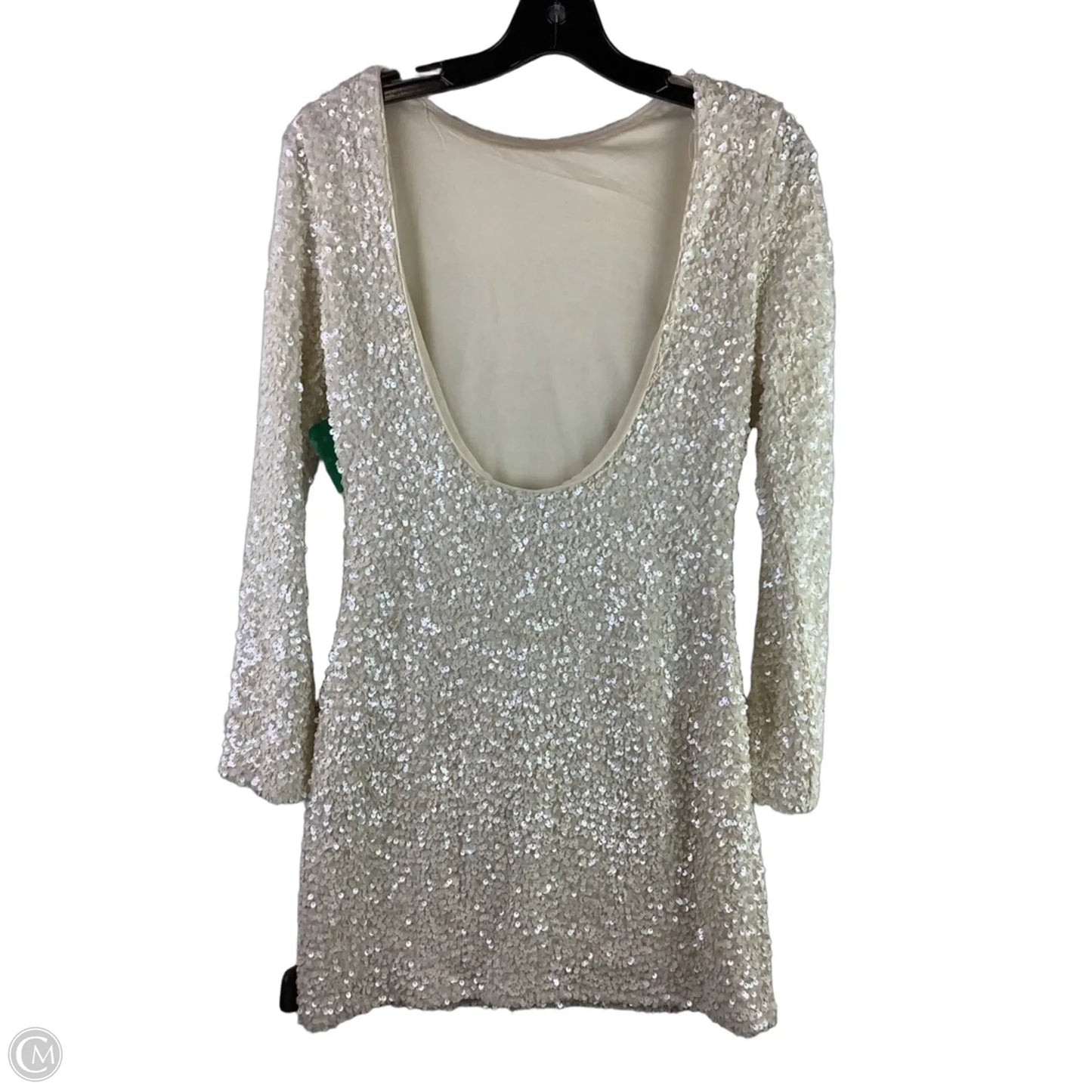 Dress Party Short By H&m In Cream, Size: S