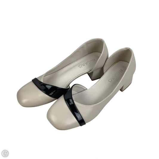 Shoes Heels Block By Clothes Mentor In Black & White, Size: 6
