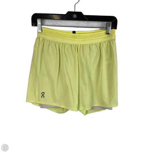Athletic Shorts By On Cloud In Yellow, Size: Xs