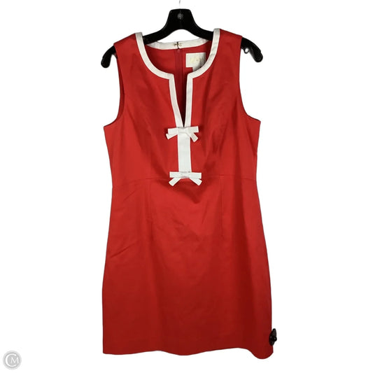 Dress Designer By Lilly Pulitzer In Red & White, Size: 10
